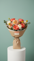 Urban Coral hand-tied bouquet